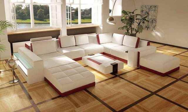اثاث وديكورات منزلك من الجلد الطبيعي وجلود الحيوانات. Wpid-leather-sofa-bed-design-with-wooden-floor-ideas